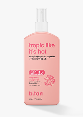 tropic like it's hot... SPF15 tanning oil